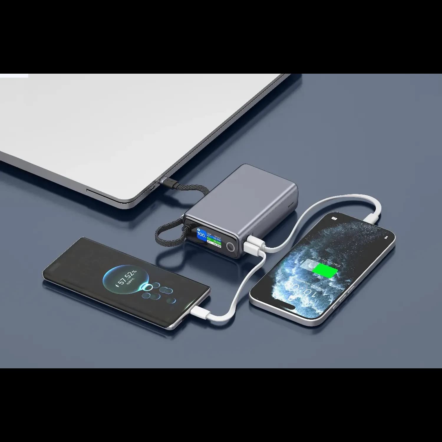 Green Lion Power Bank Tron X - 20000mAh 65W PD, Gray 3