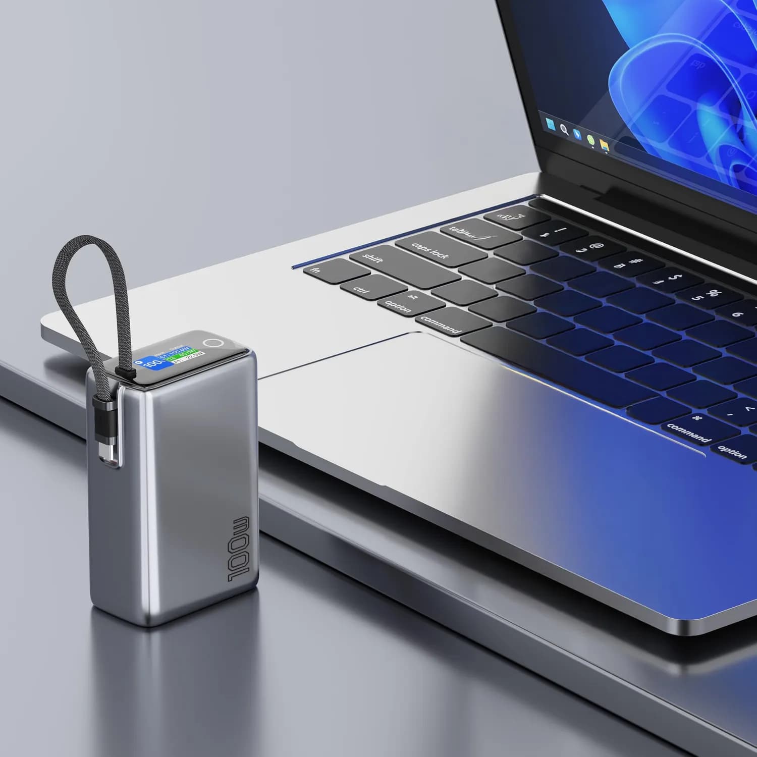 Green Lion Power Bank Tron X - 25000mAh 100W PD, Grey 2