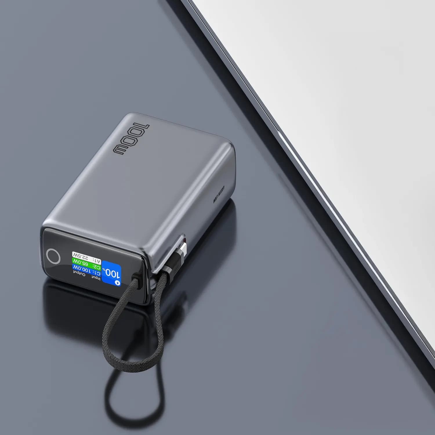 Green Lion Power Bank Tron X - 25000mAh 100W PD, Grey 5