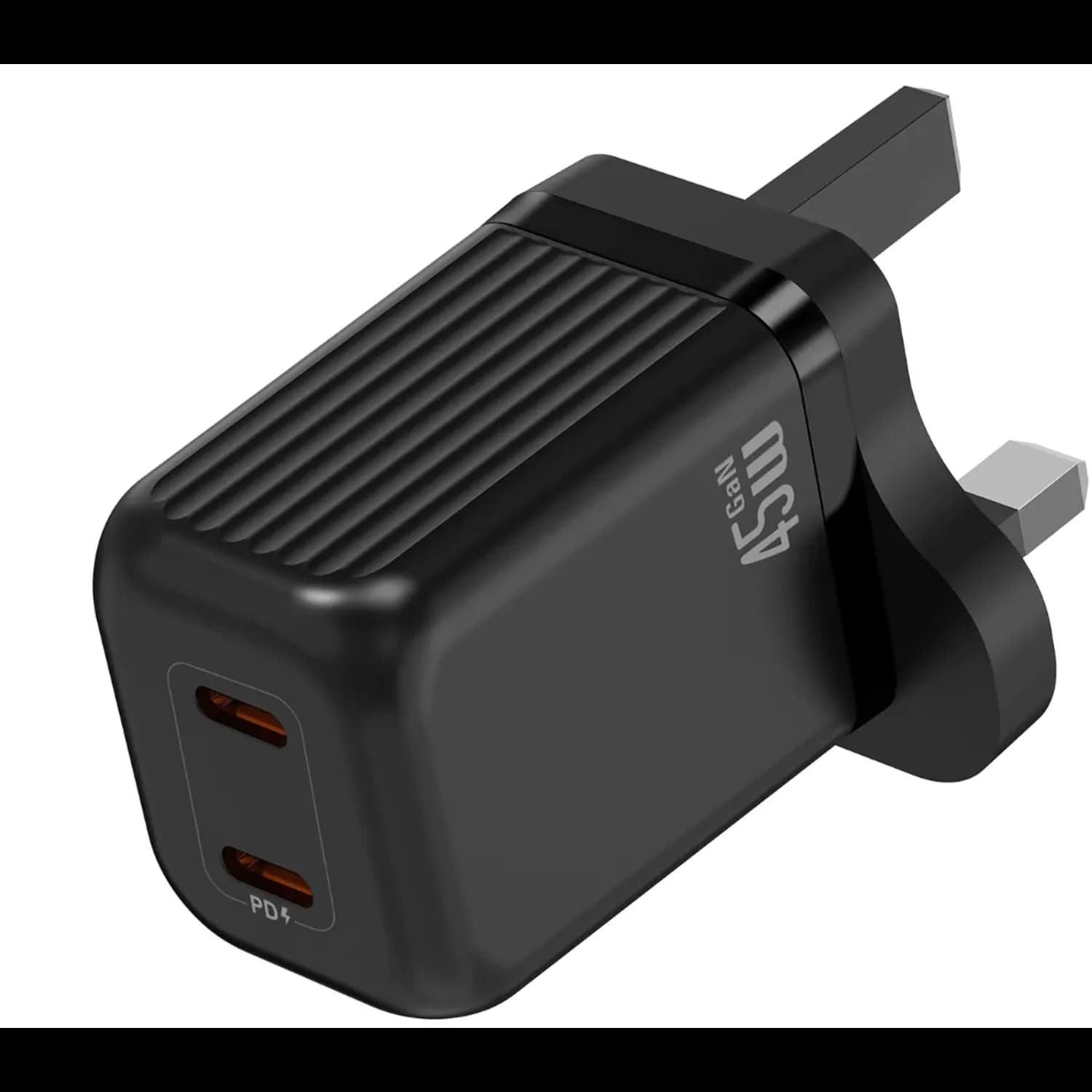 Green Lion GaN Wall Charger - Dual PD 45W, Black 4