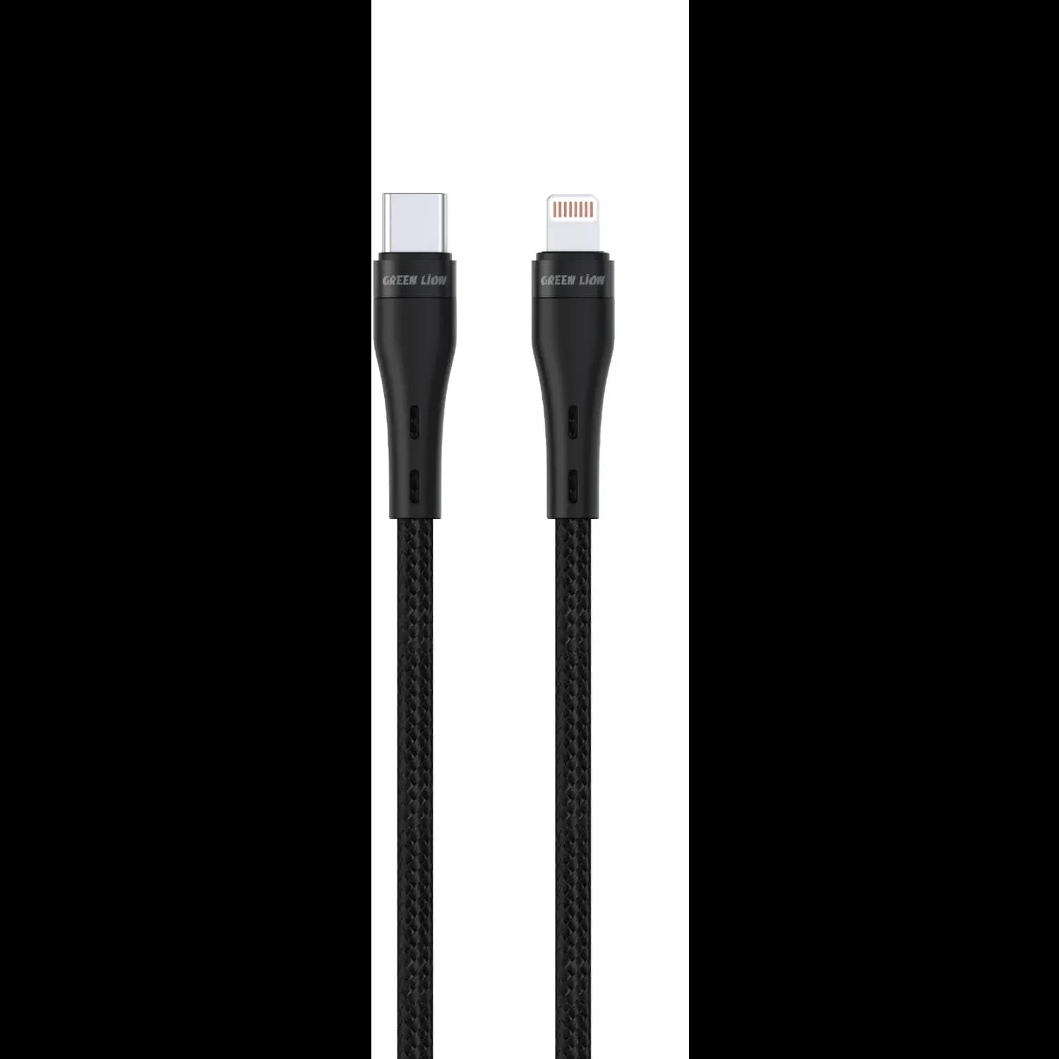 Green Lion Braided Cable - 5M, 60W Fast Charge, Black 1