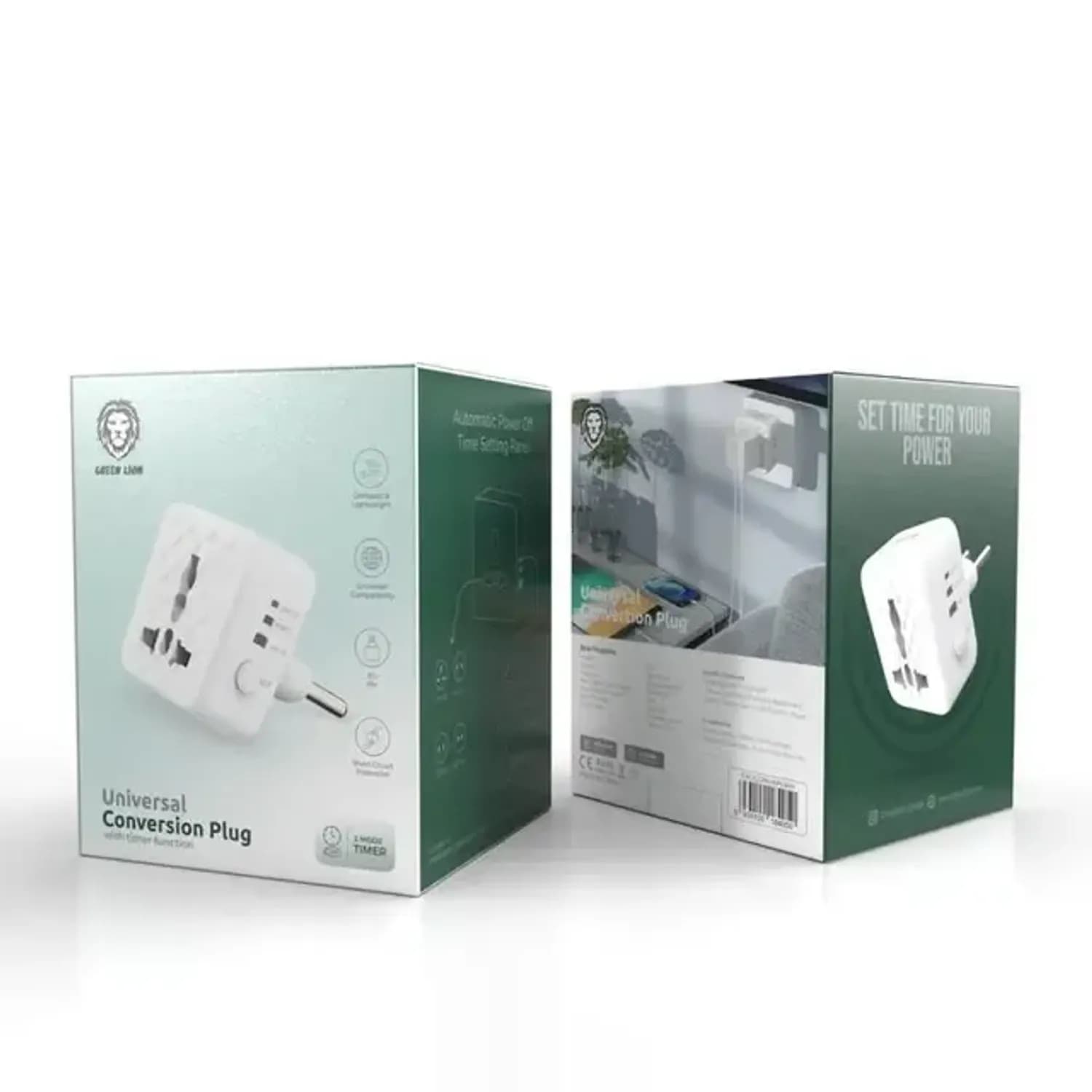 Green Lion Universal Conversion Plug Timer - 3 Mode, White 2