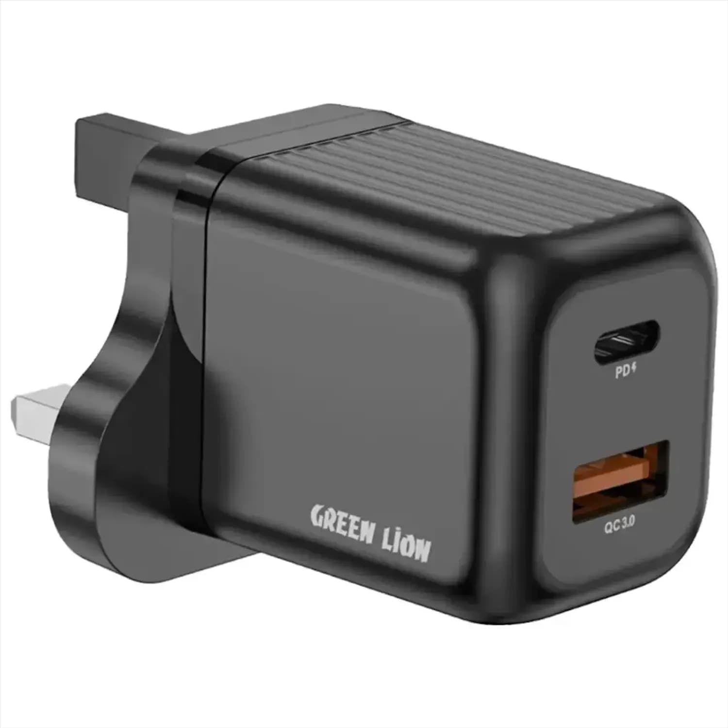 GREEN LION Wall Charger - 35W PD+QC, Black