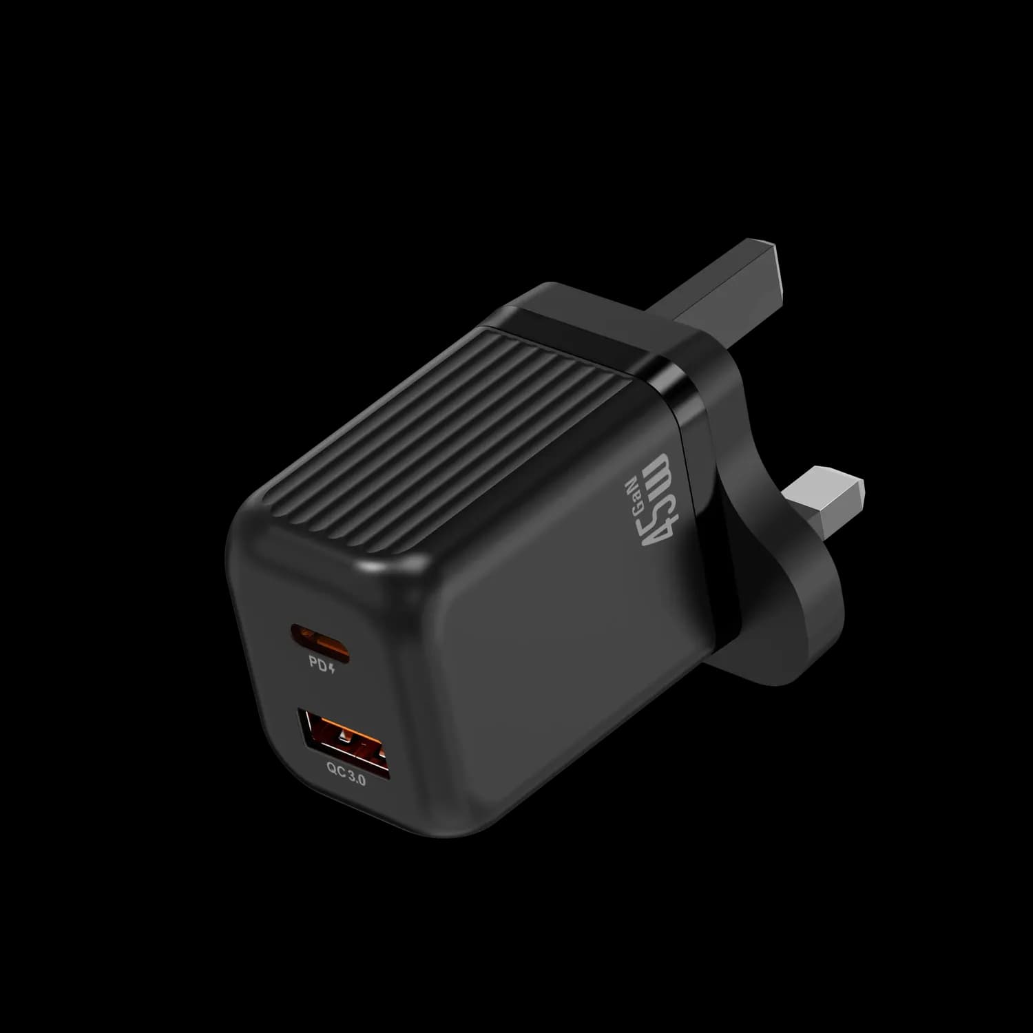 Green Lion Wall Charger - 45W PD+QC, Black 3