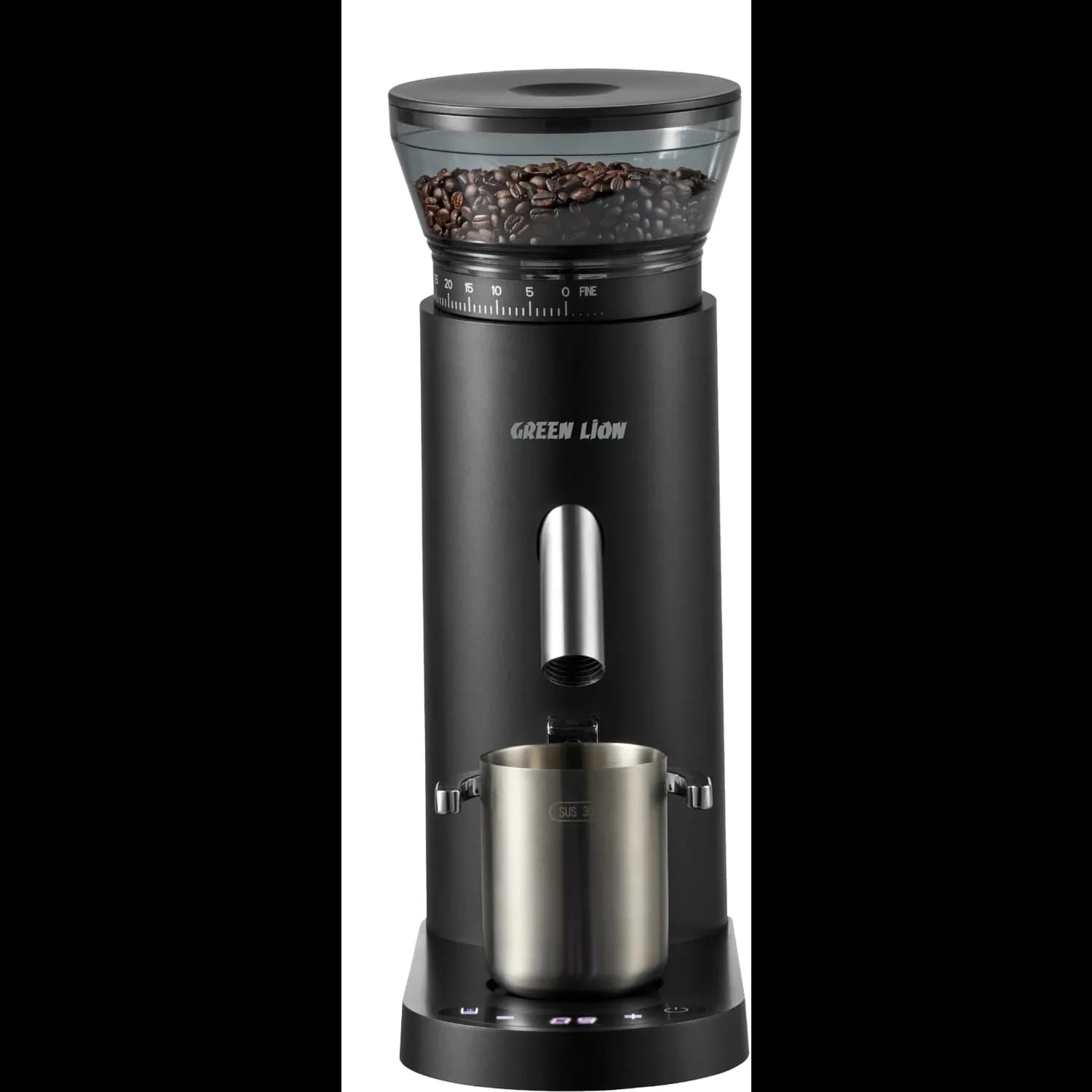 Green Lion Electric Coffee Grinder - Cordless, Black 4