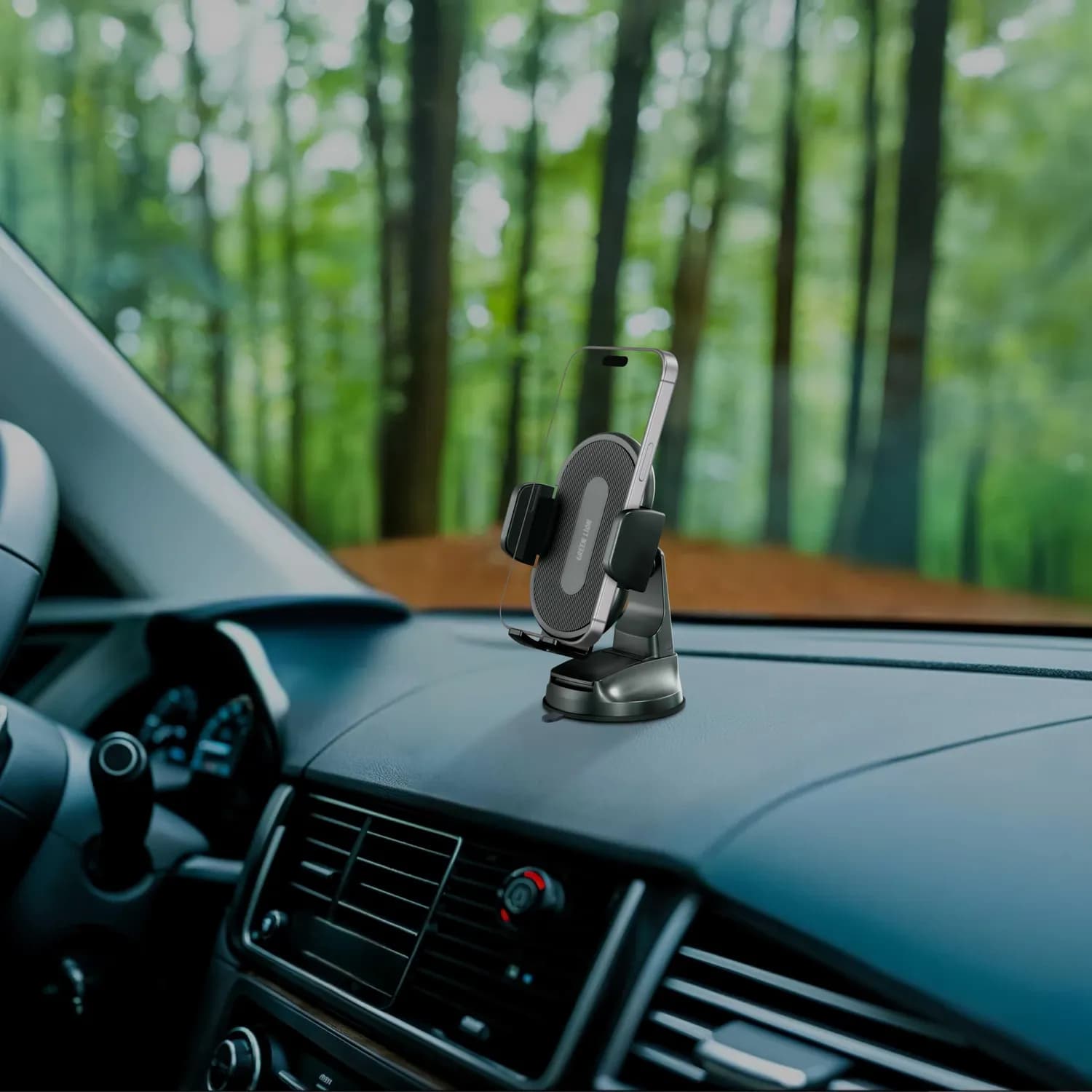 Green Lion Car Phone Holder - Ultra Grip, Black 3