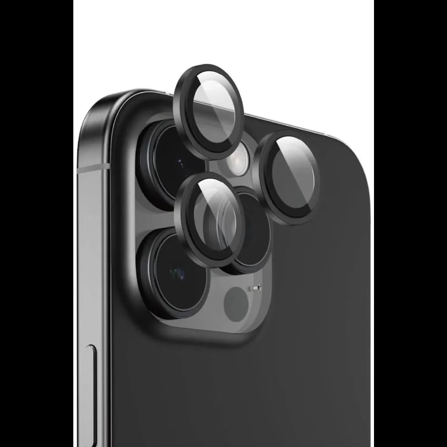 Green Lion Lens Protector iPhone 16 Pro/Pro Max - Diamond Hardness, Titanium — Black 1 Green Lion Lens Protector iPhone 16 Pro/Pro Max - Diamond Hardness, Titanium — Black 1