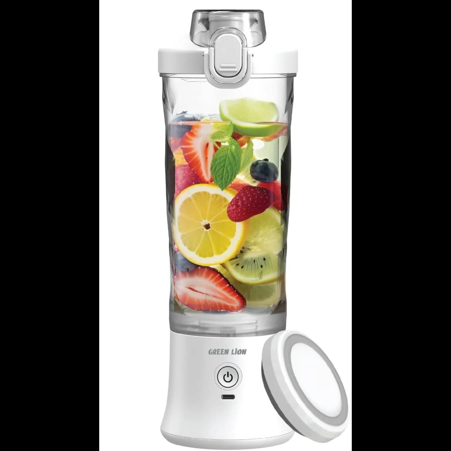 Green Lion Portable Blender - 240W, 600ml, White 1 Green Lion Portable Blender - 240W, 600ml, White 1