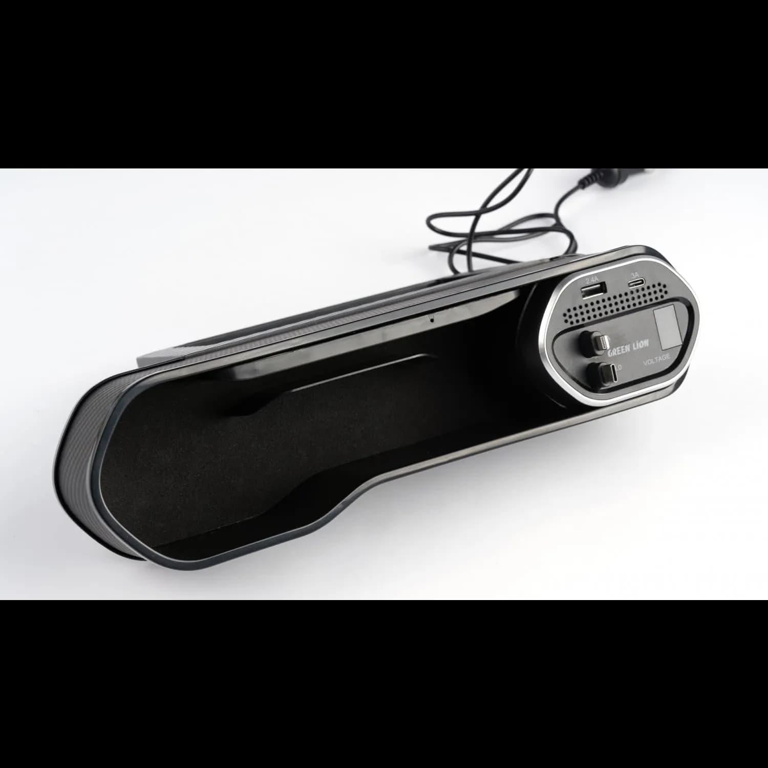 Green Lion Universal Organizer with Wireless Charging Dock - Black 5