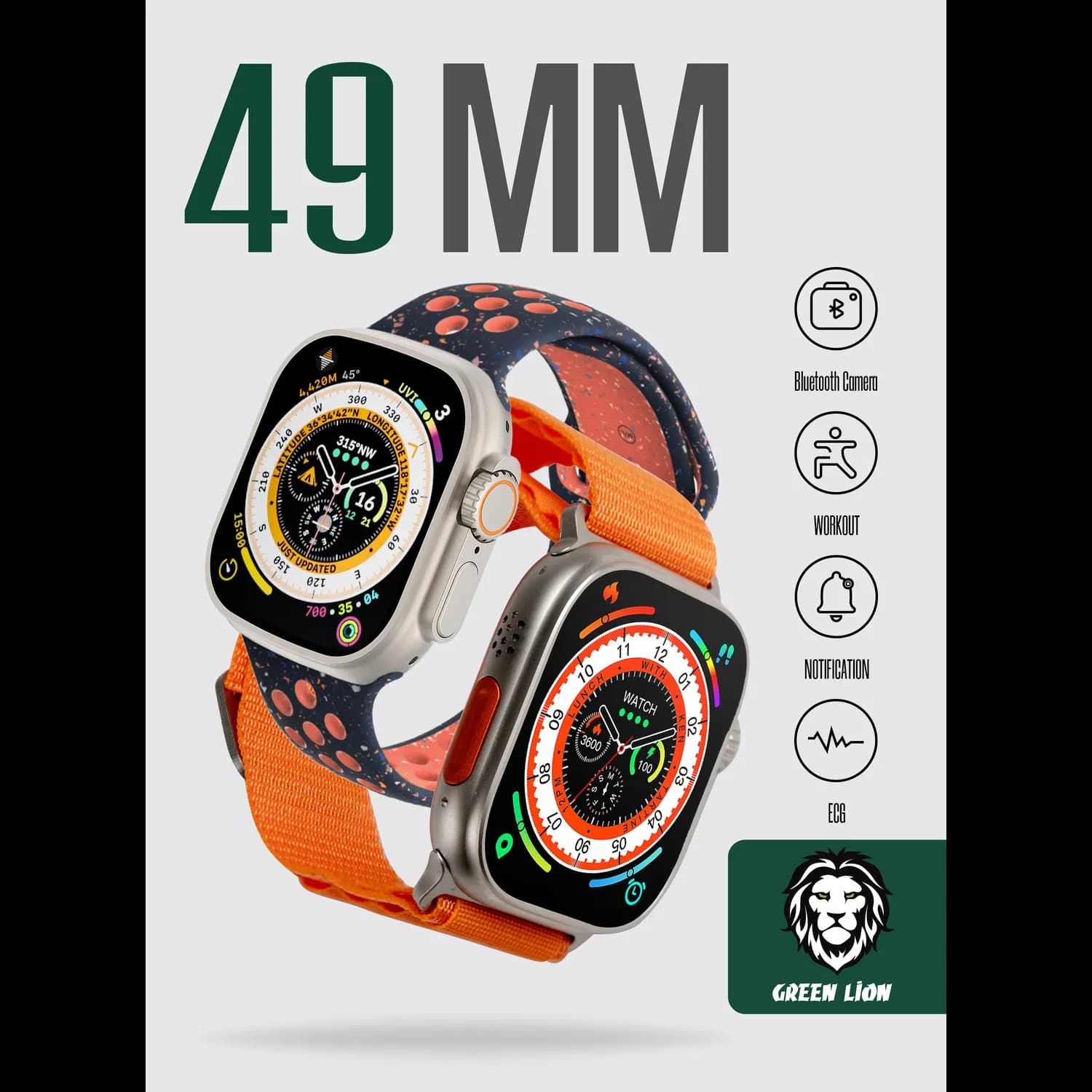 Green Lion Watch Ultra U9S - 2.01" IPS, Nylon Strap 2