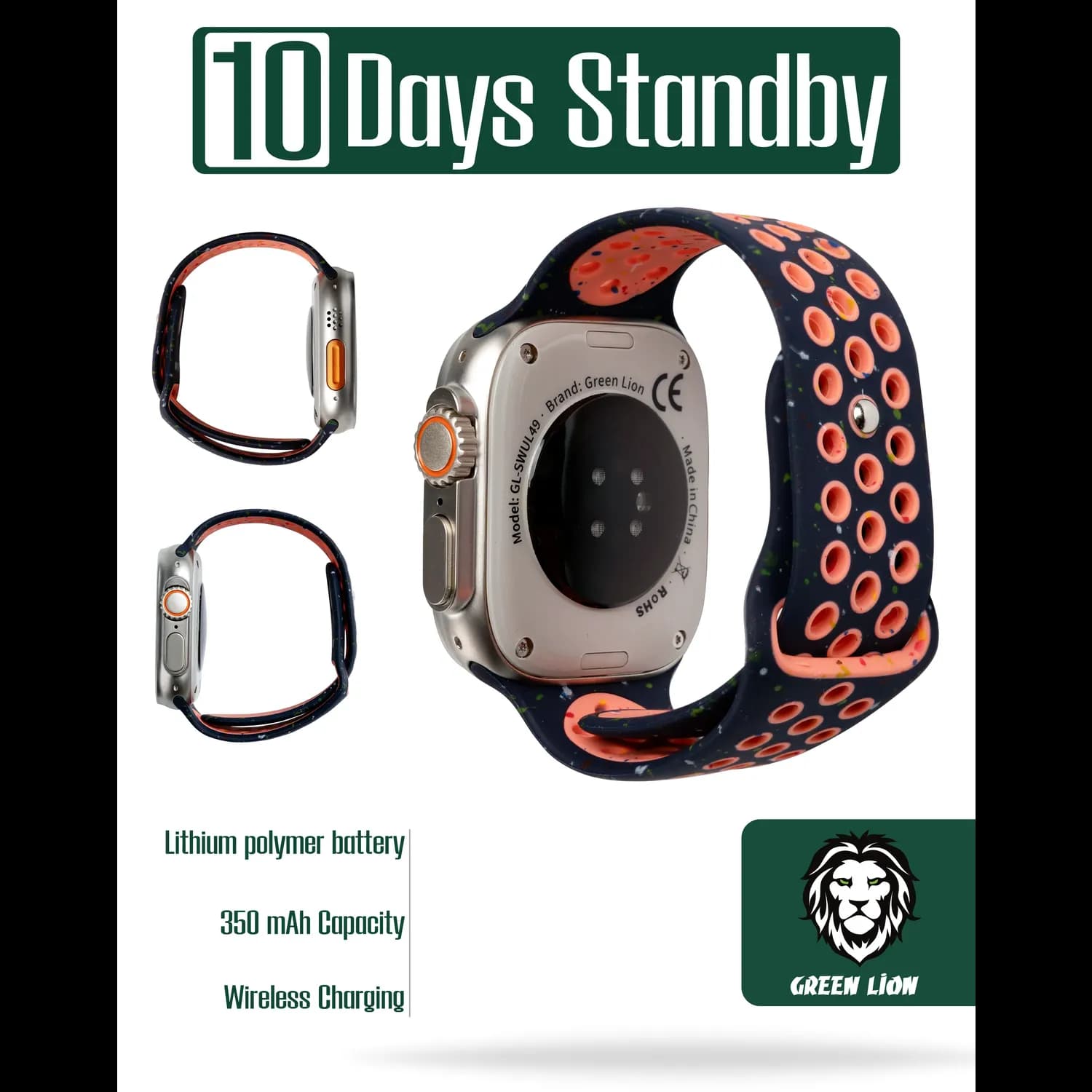 Green Lion Watch Ultra U9S - 2.01" IPS, Nylon Strap 3