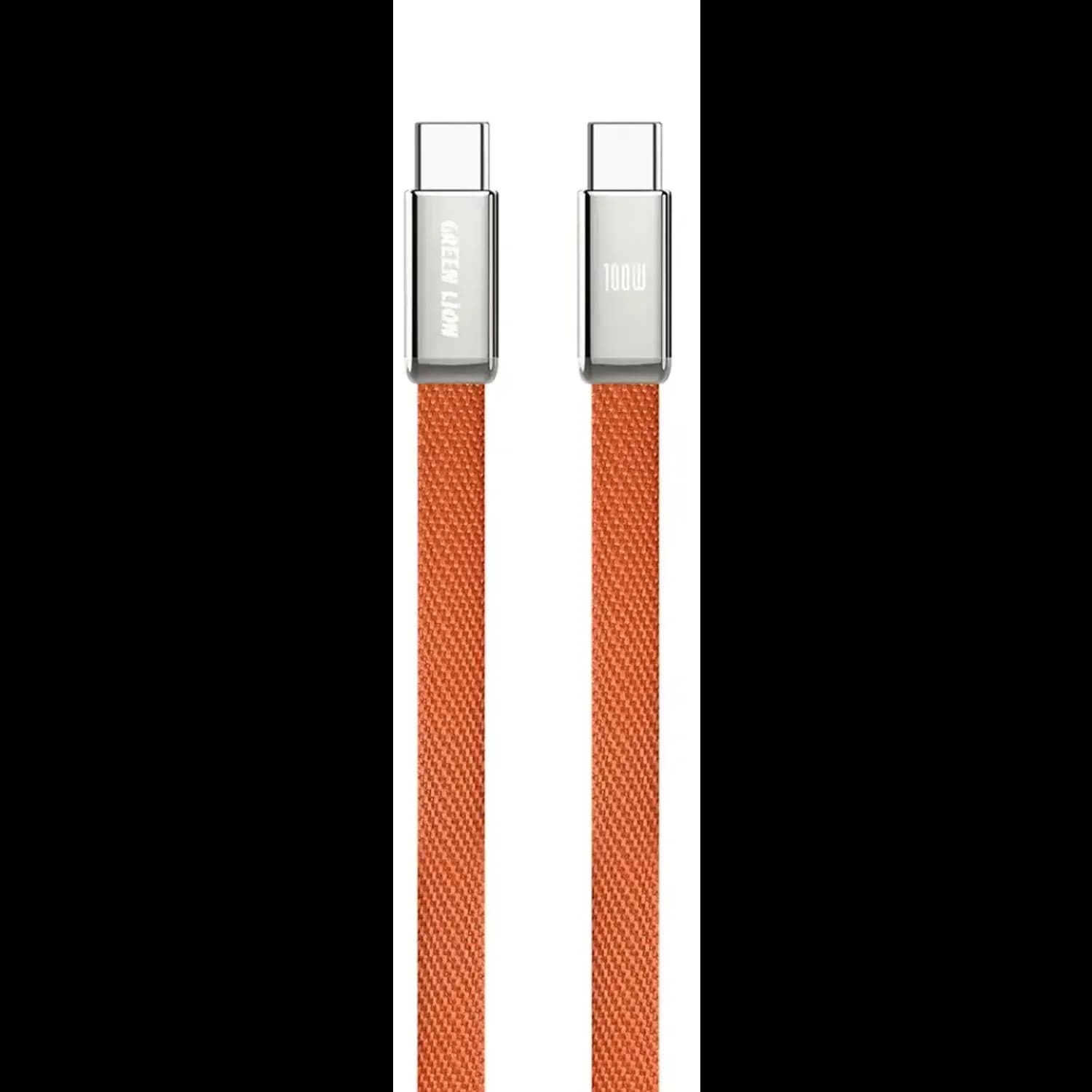 Green Lion USB-C Cable - 100W PD, 1M, Orange Green Lion USB-C Cable - 100W PD, 1M, Orange