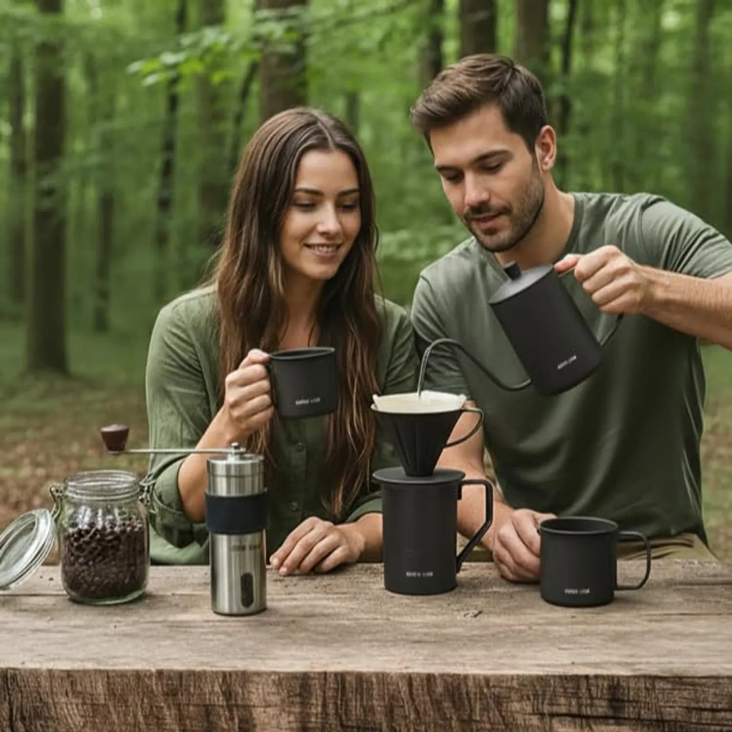Green Lion Portable V60 Coffee Maker Set Pro - Complete Kit, Black 2