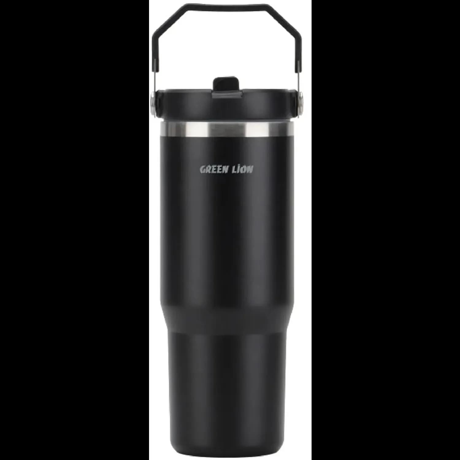 Green Lion Vacuum Tumbler - 900ml Double-Wall, White — Black 1 Green Lion Vacuum Tumbler - 900ml Double-Wall, White — Black 1