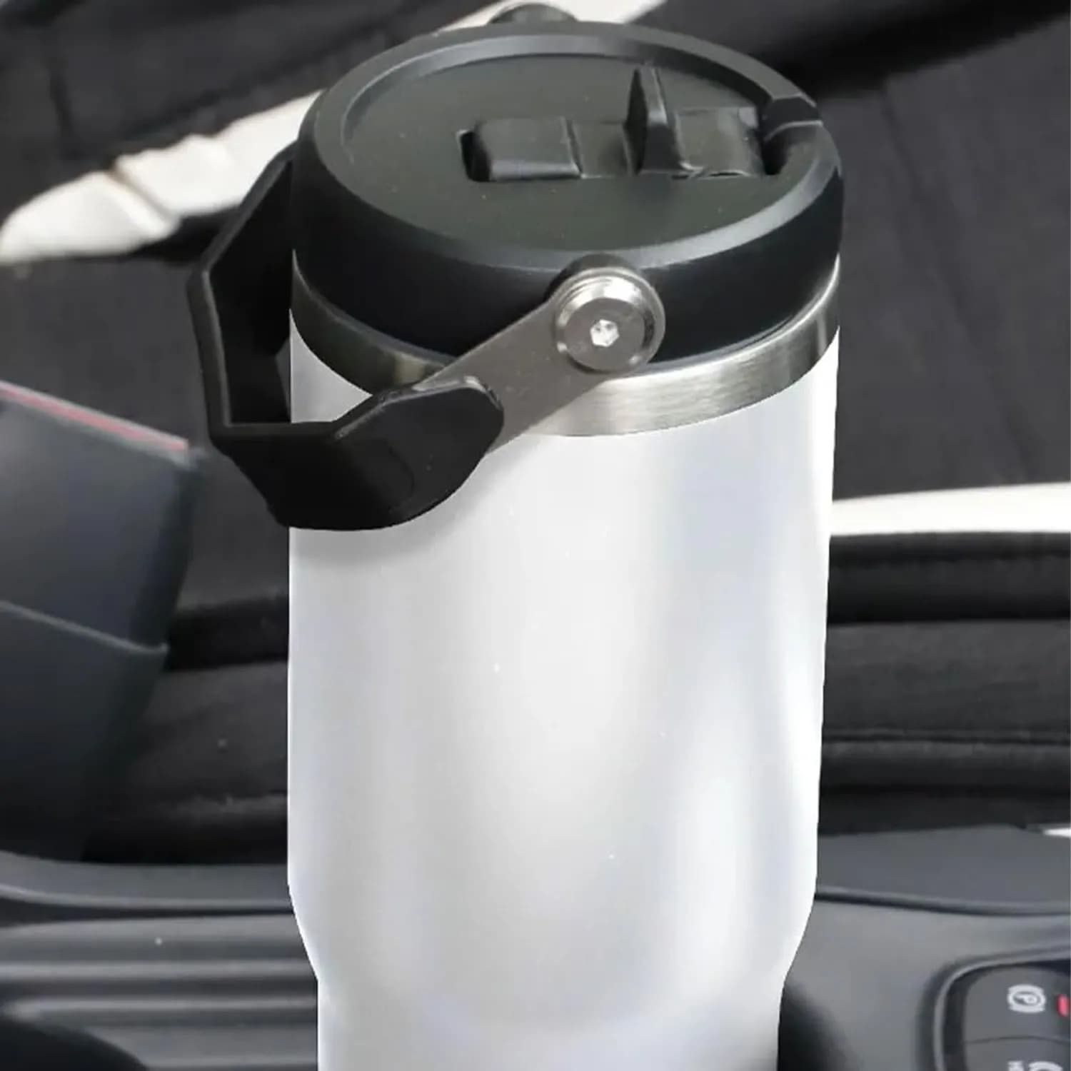Green Lion Vacuum Tumbler - 900ml Double-Wall, White — Black 4