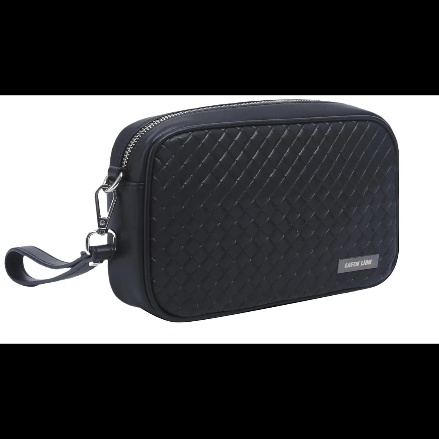 Green Lion Clutch Bag - Water-Resistant, Black 1 Green Lion Clutch Bag - Water-Resistant, Black 1