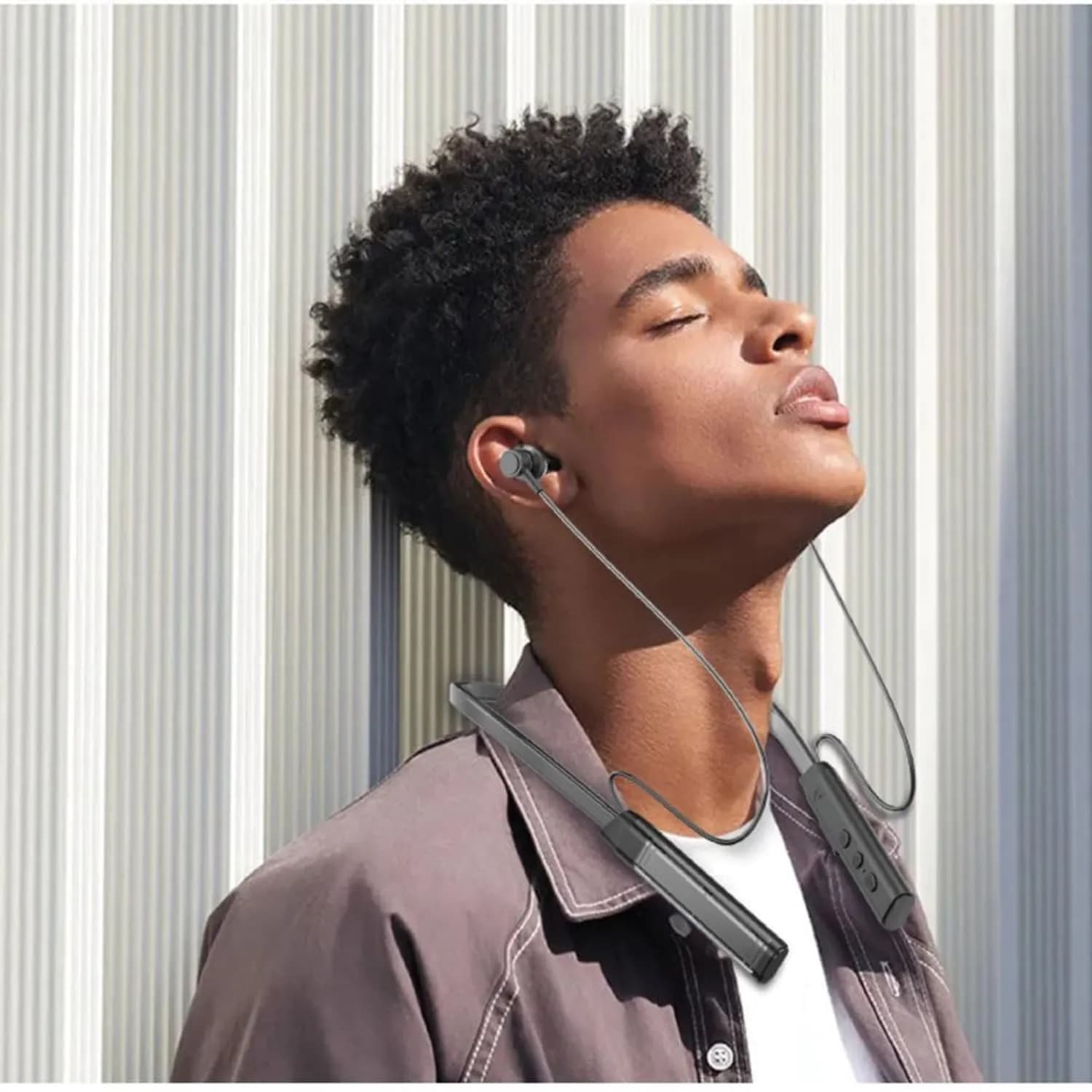Green Lion Neckband GNVERI - Bluetooth 5.3, 17.5H Talk, Black 5