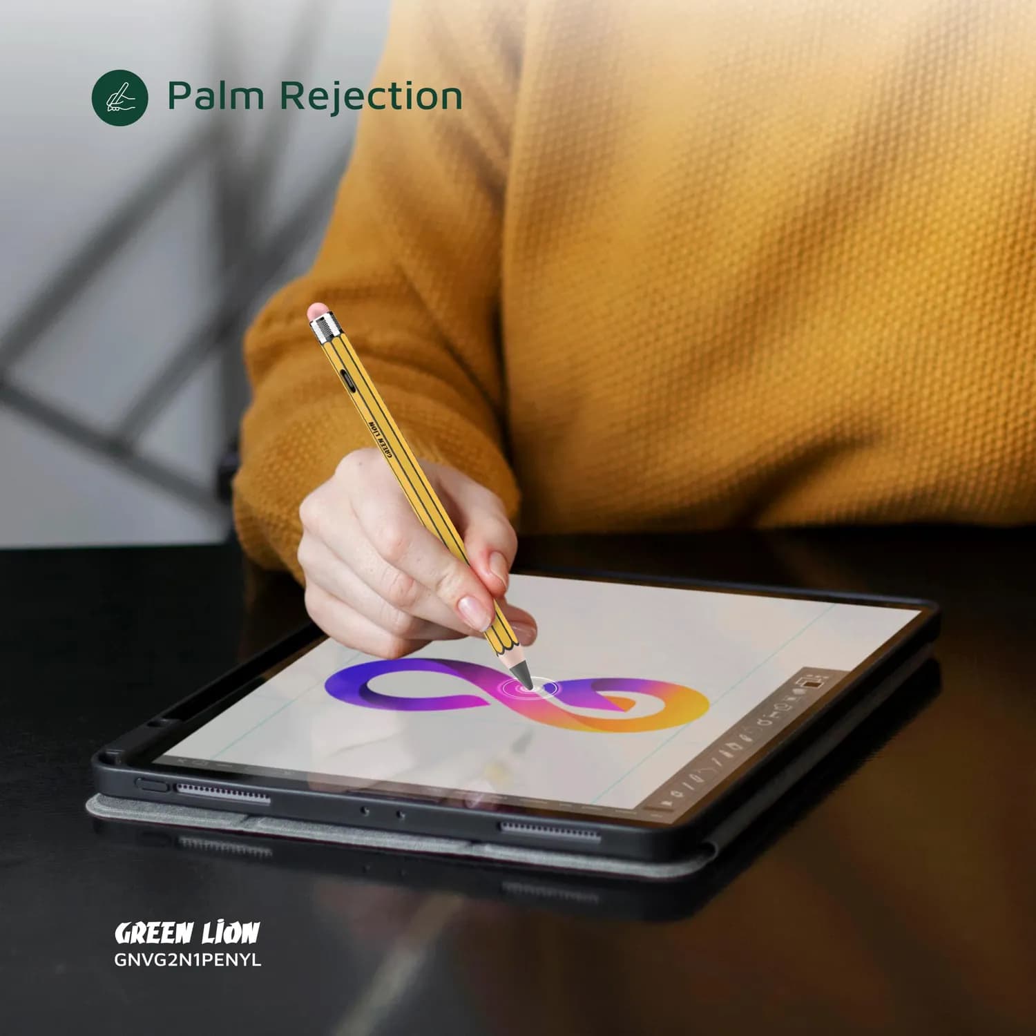 Green Lion Stylus Pencil Vintage - 2 in 1, Yellow 4