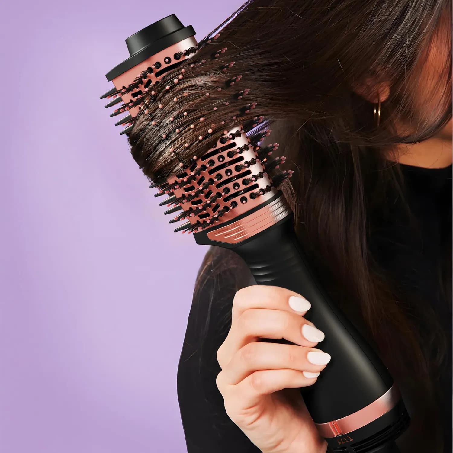 Green Lion Hair Styler - 1200W, 3 Heat Settings, Black 3