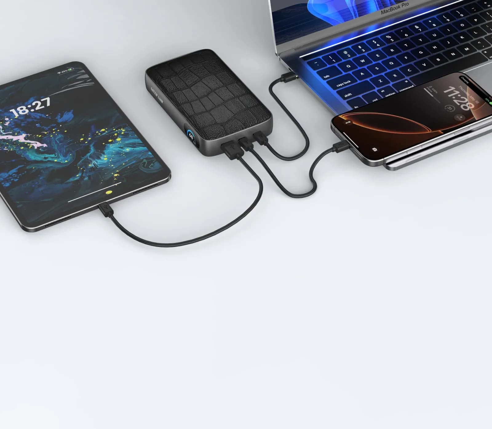 Green Lion Valmont 20000mAh Power Bank PD 100W - Black 1