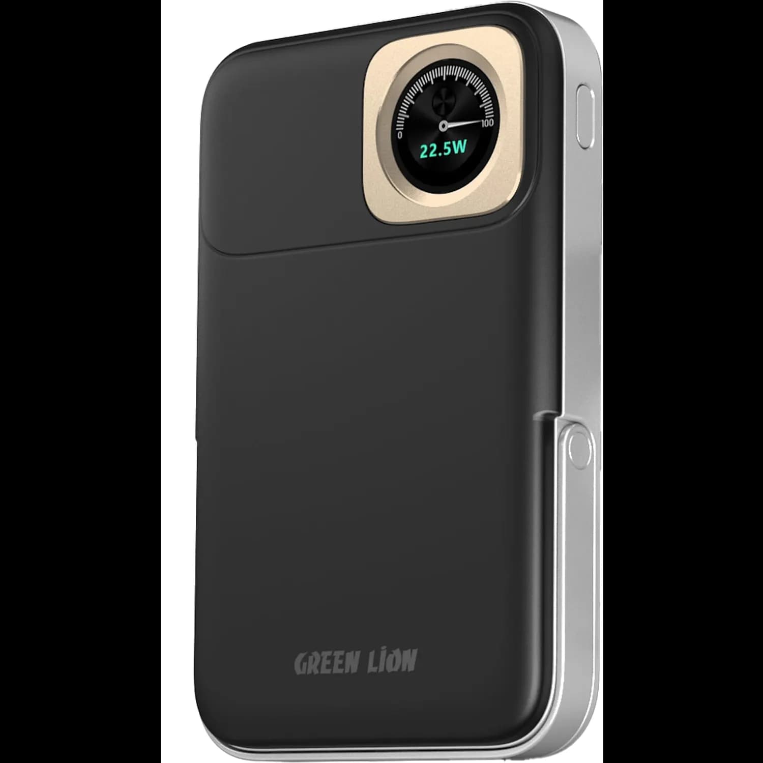 Green Lion Power Bank Volt Gauge 10000mAh - Wireless 15W, PD 22.5W, Black 5
