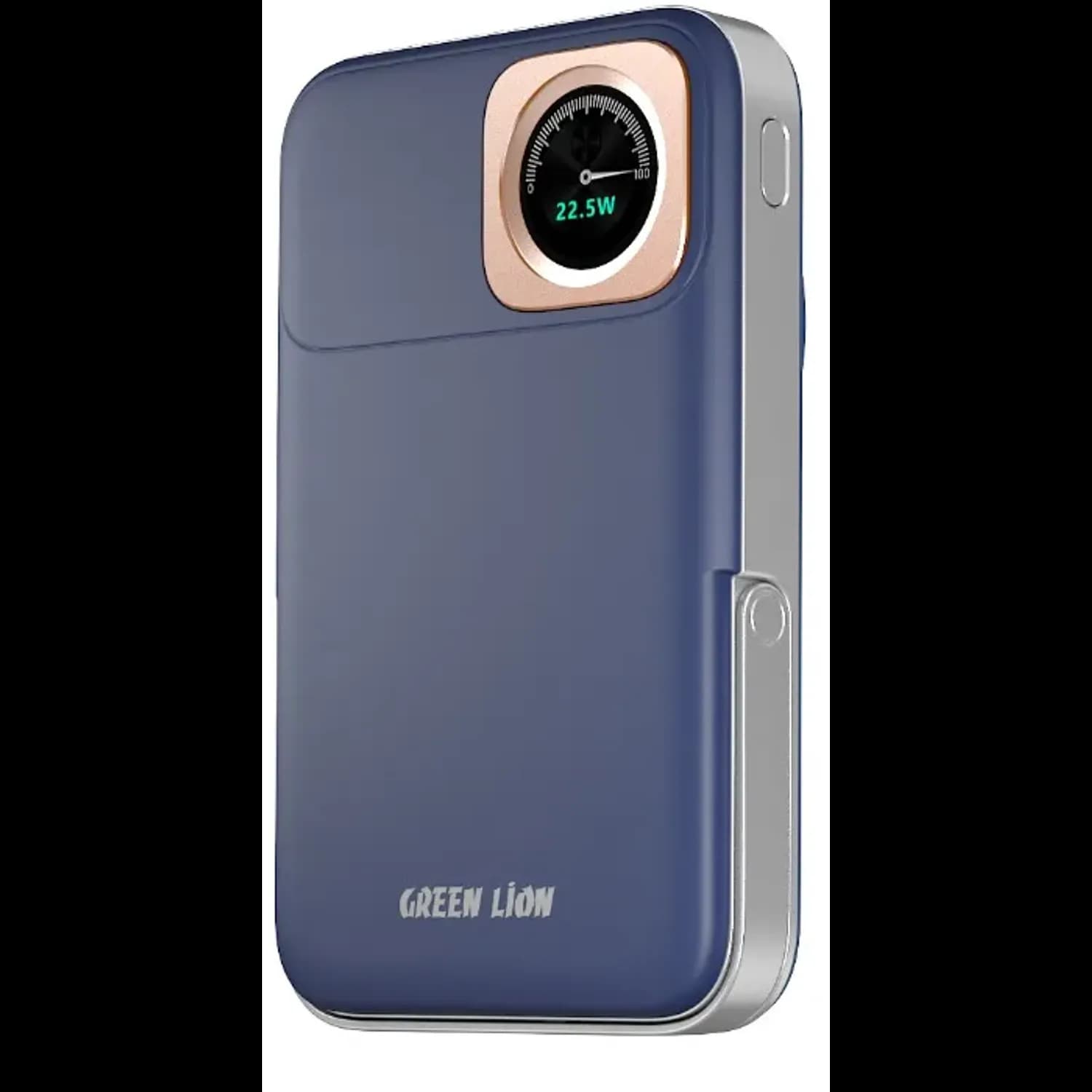 GREEN LION Power Bank Volt Gauge - 10000mAh PD 22.5W MagSafe, Blue 3