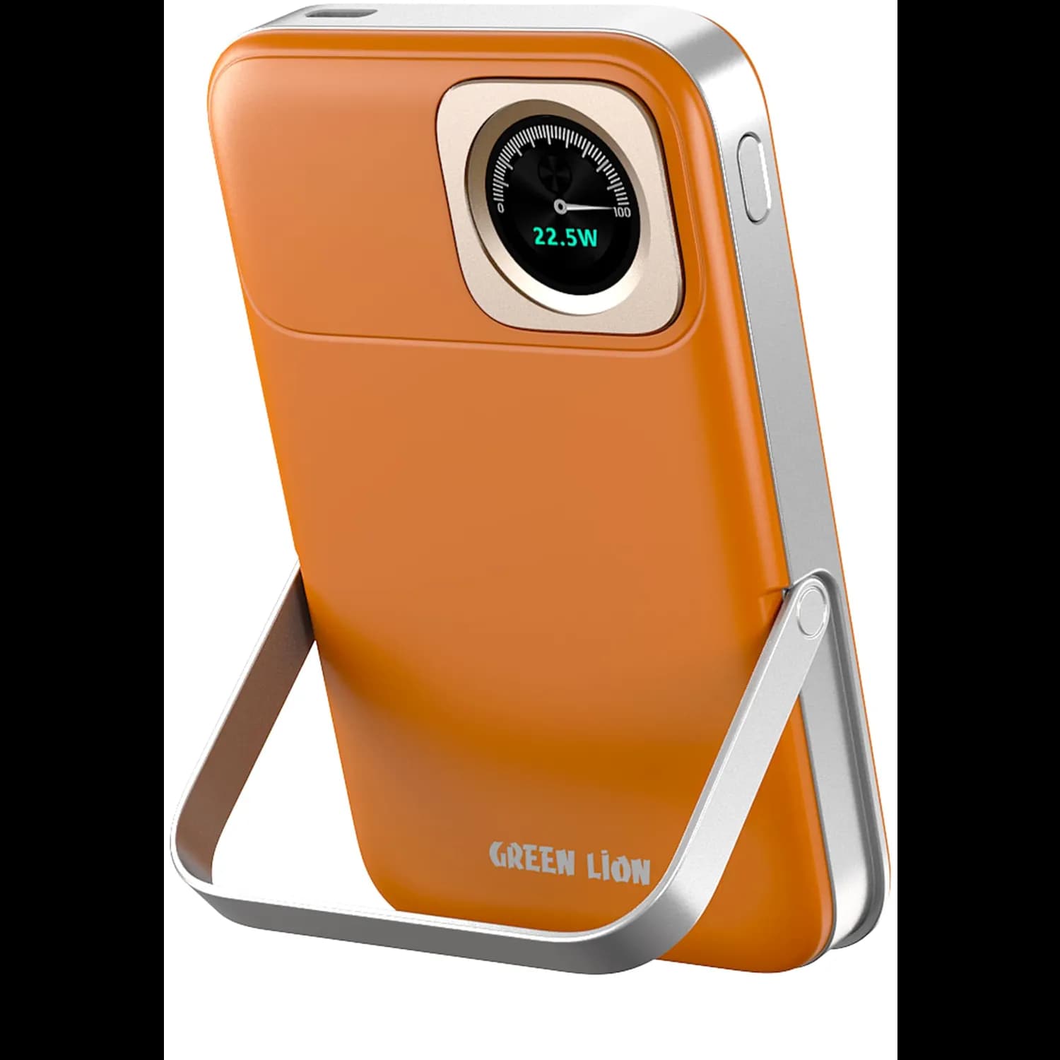 Green Lion Power Bank - 10000mAh, 22.5W PD & 15W Wireless, Orange 3