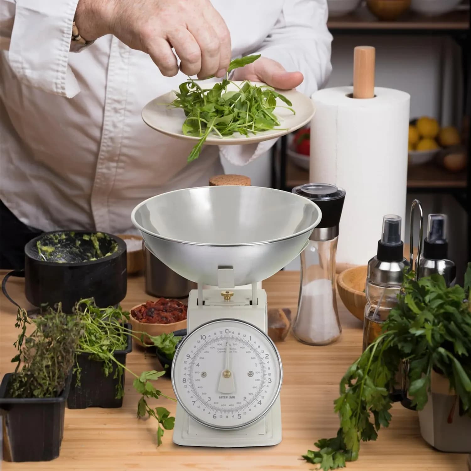 Green Lion Kitchen Scale - 5kg Analog, Cream 3