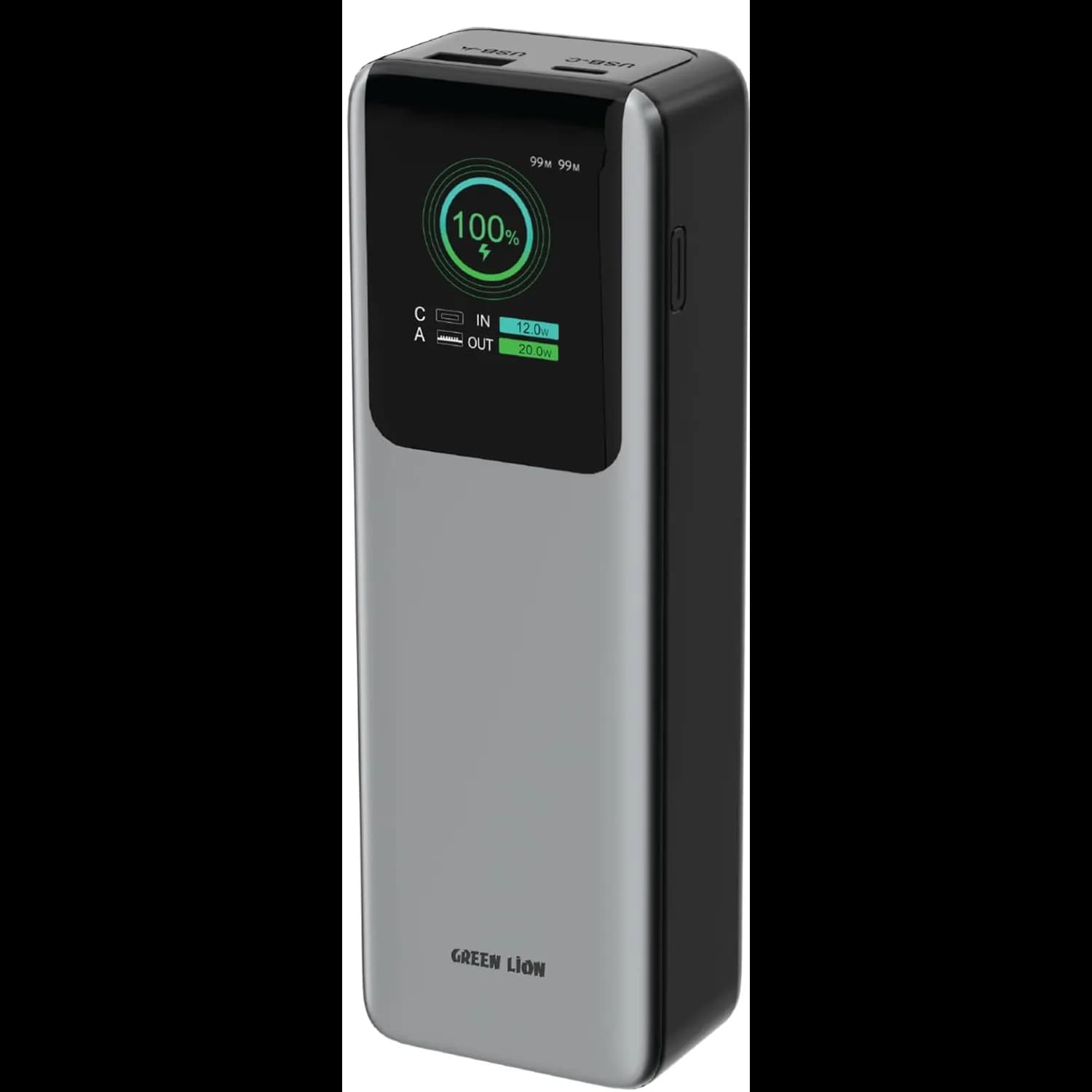 Green Lion Power Bank - 20000mAh 100W PD, Gray 1 Green Lion Power Bank - 20000mAh 100W PD, Gray 1