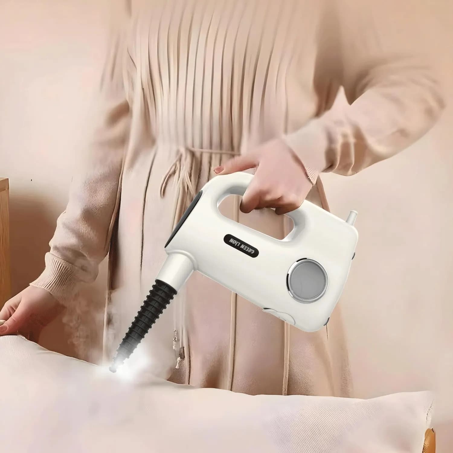 Green Lion Steam Cleaner Vapor Pro GNVP1200W - Touch Control, Beige 2