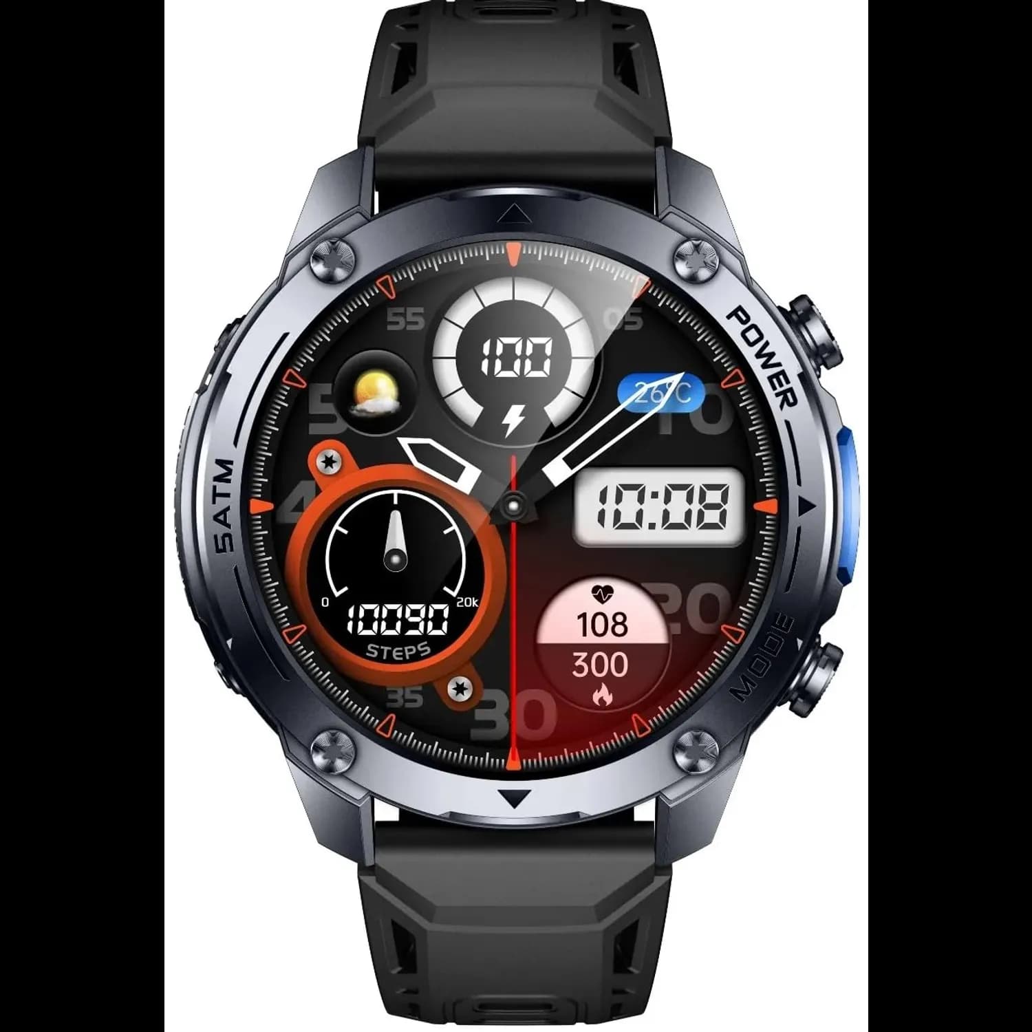 Green Lion Smart Watch - GPS, Black 1 Green Lion Smart Watch - GPS, Black 1