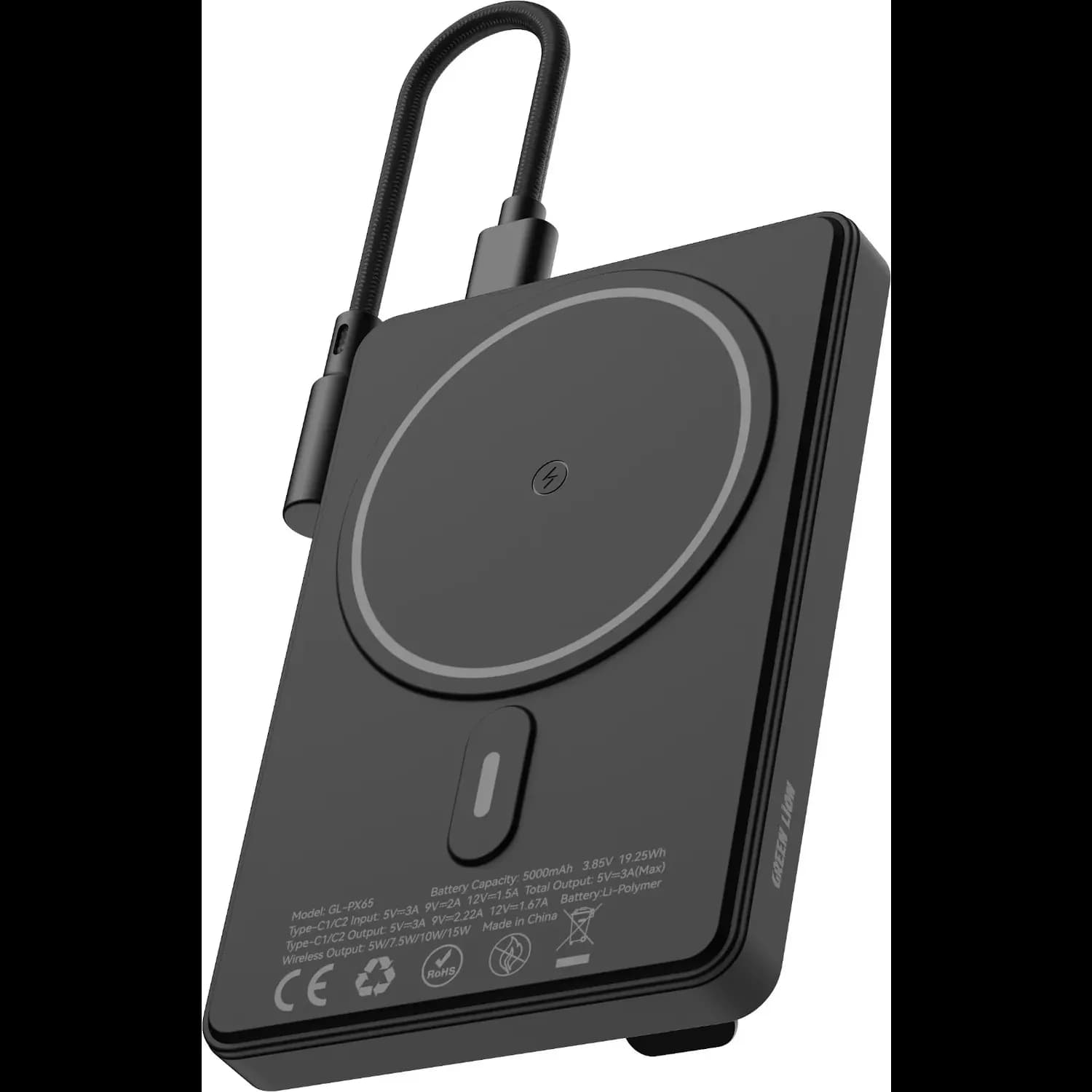 GREEN LION Power Bank Vita - 5000mAh PD 20W MagSafe, Black 1 GREEN LION Power Bank Vita - 5000mAh PD 20W MagSafe, Black 1