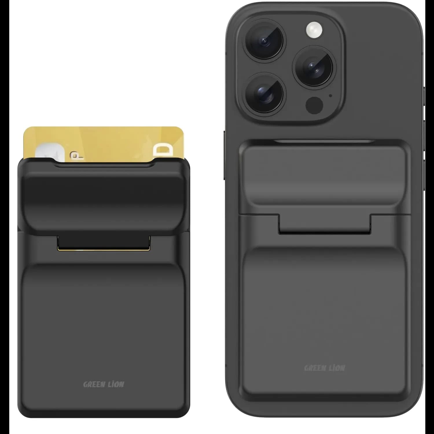 Green Lion Card Holder W3 - MagSafe Compatible, RFID Protection, Black 2