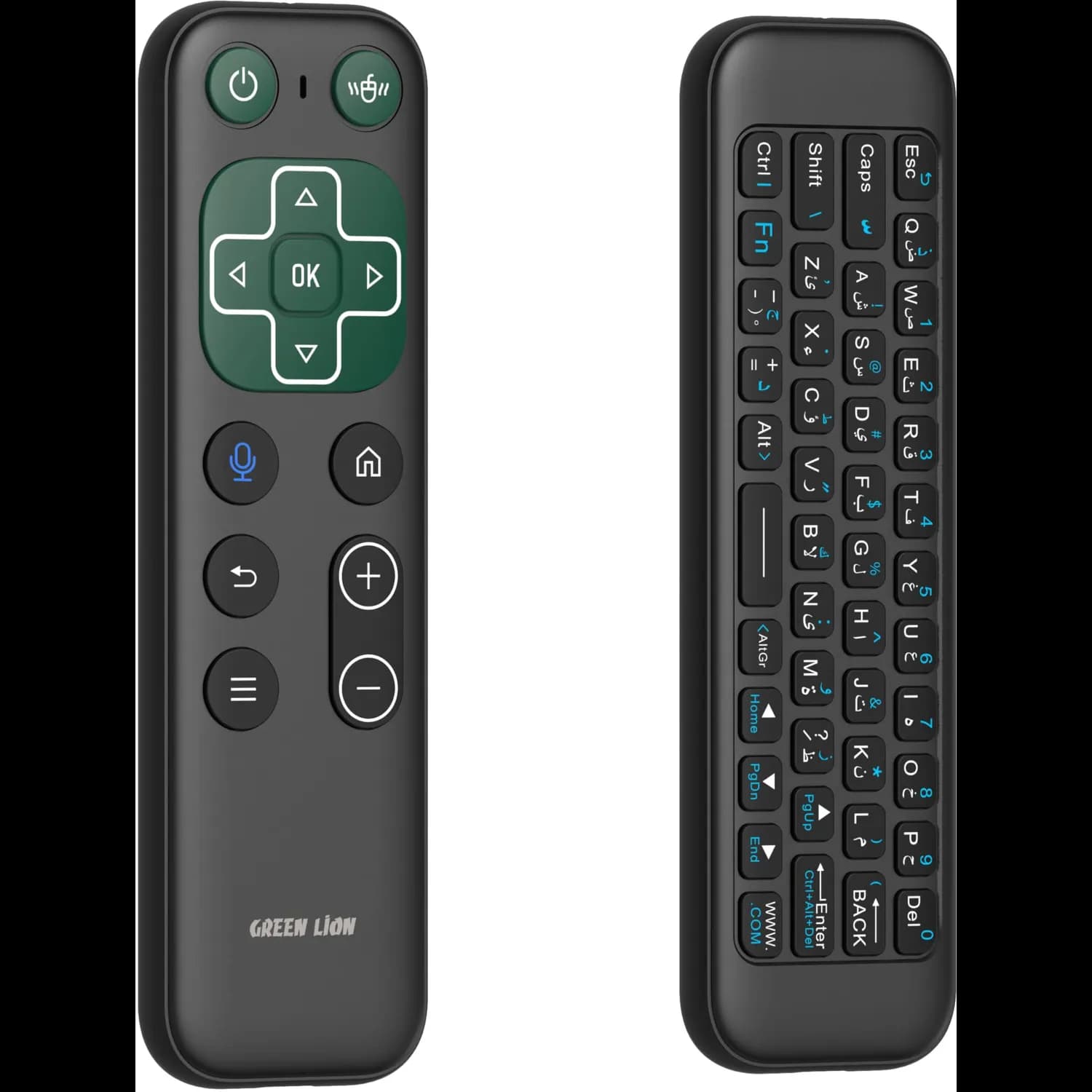 Green Lion Wireless Remote - Air Mouse, Voice Assistant, Black 5
