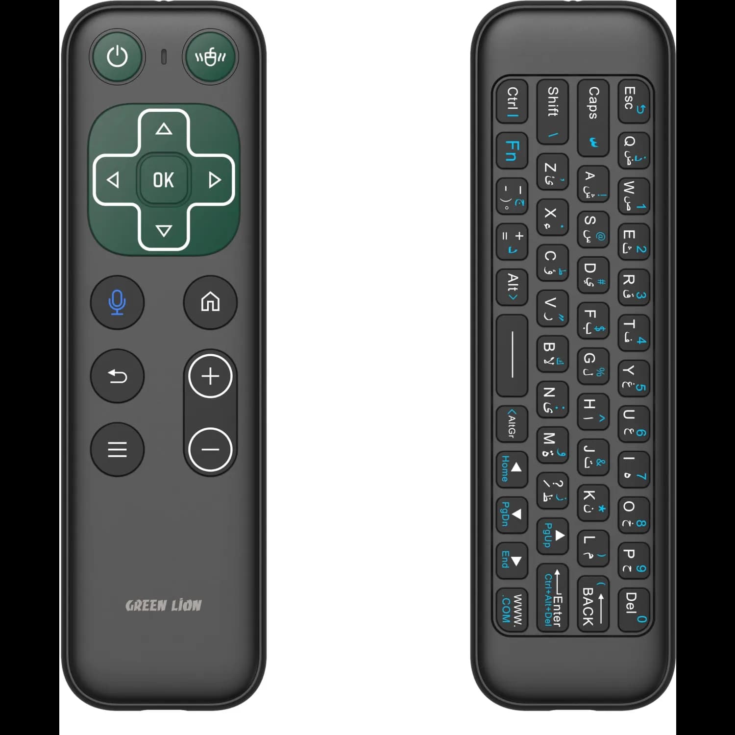 Green Lion Wireless Remote - Air Mouse, Voice Assistant, Black 1