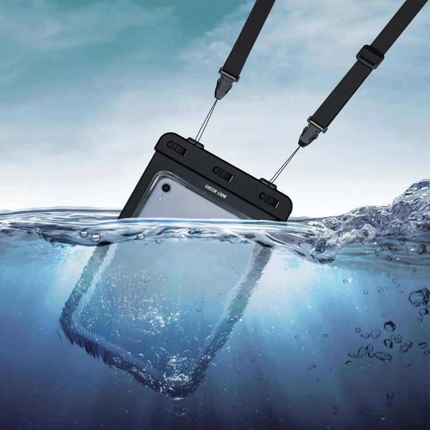 Green Lion Waterproof Pouch - IPX8, Clear 2
