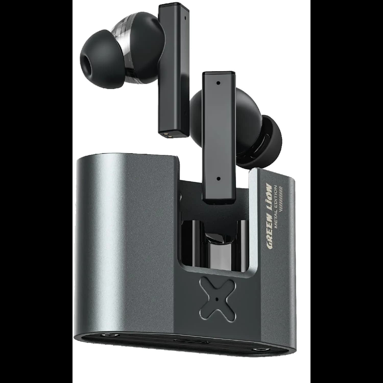 Green Lion Earbuds ZINC X Metal - ANC, Black 1