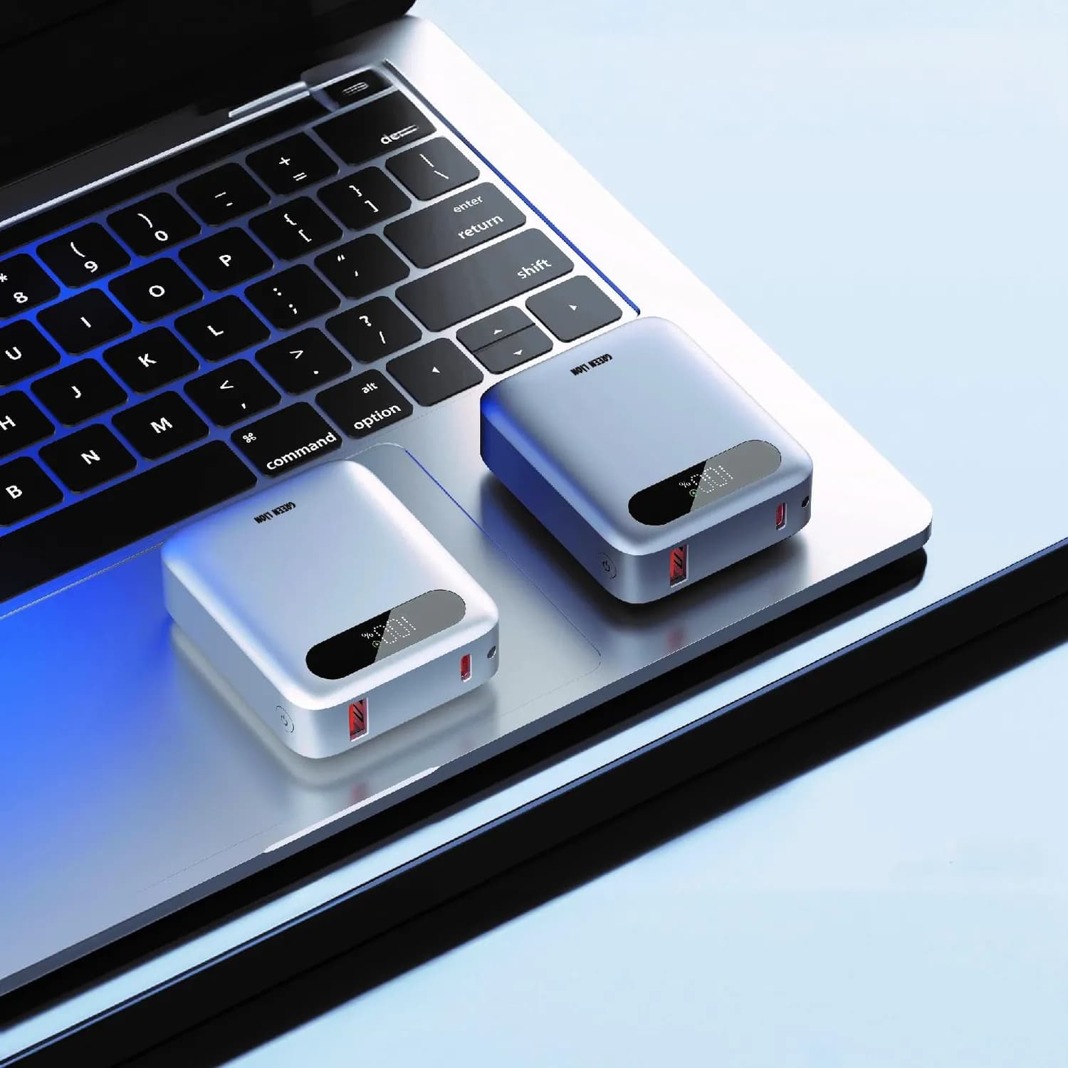 Green Lion Power Bank Zuno - 10000mAh PD 20W, Silver 3