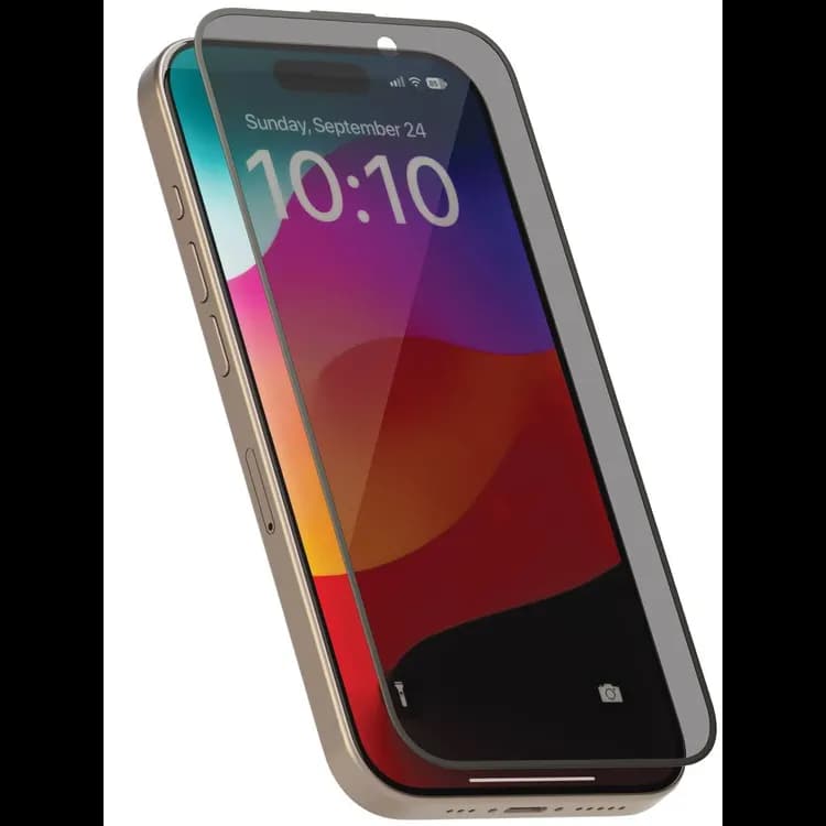 Levelo Clear Glass Soft Edge Twice-Tempered Screen Protector — Black