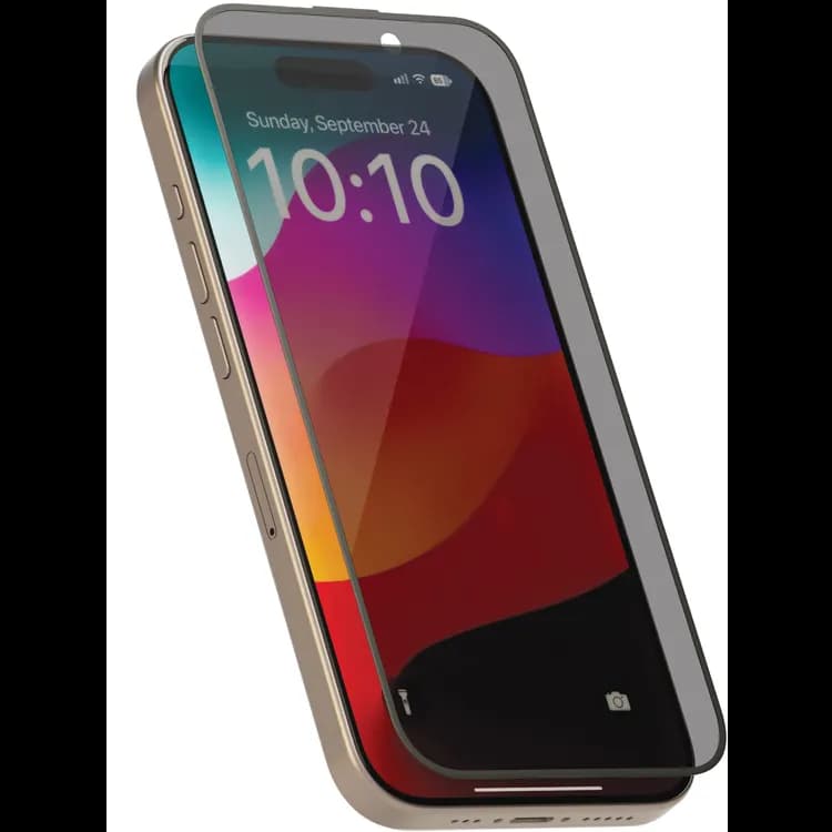 Levelo Privacy Glass Soft Edge Twice-Tempered Screen Protector — Black
