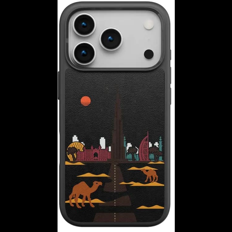 Levelo Vallo PU leather Case With Dubai Embroidery Design
