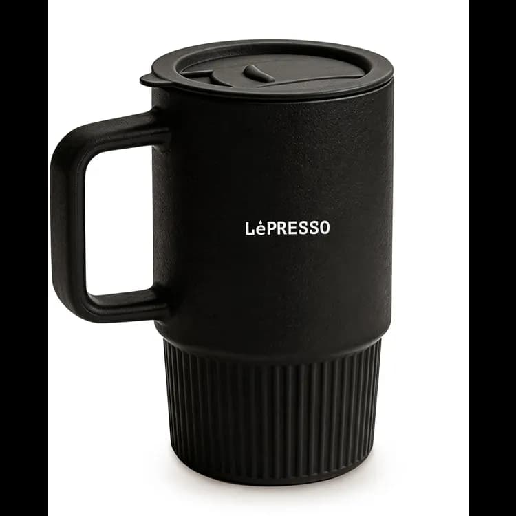 LePresso Porcelain Suction Cup LPCFFGSC0054BK - 400ml, Black