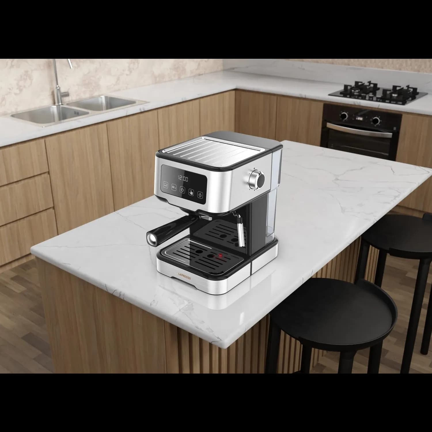LePresso Espresso Machine - 20 Bar, 1.5L, Black 2