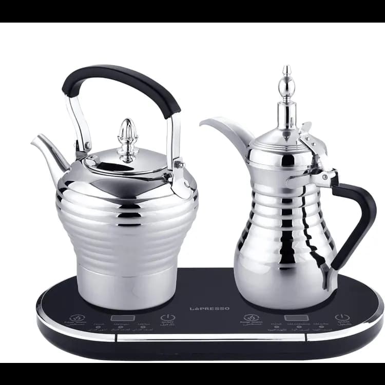 LePresso Arabic Coffee & Tea Maker LPARCTMSL - 800ml+750ml, Silver — Silver 1 LePresso Arabic Coffee & Tea Maker LPARCTMSL - 800ml+750ml, Silver — Silver 1