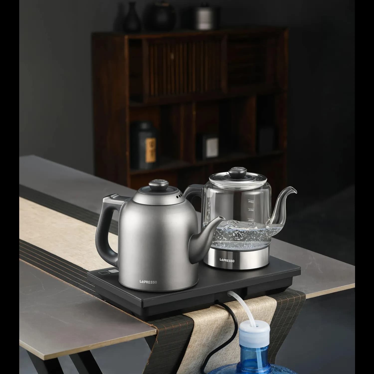 LePresso Tea Brewer and Kettle AuraBrew - 1200ml, Graphite Grey 5