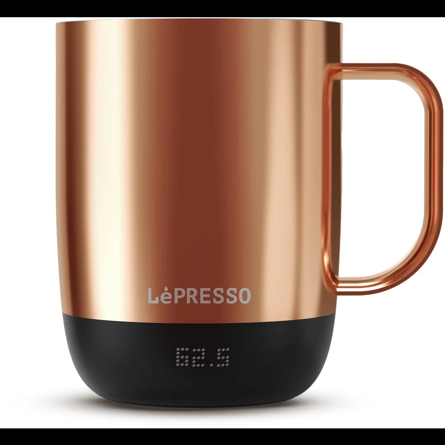 LePresso Smart Ceramic Mug AURELIO - Temperature Control, Rose Gold — Silver 4