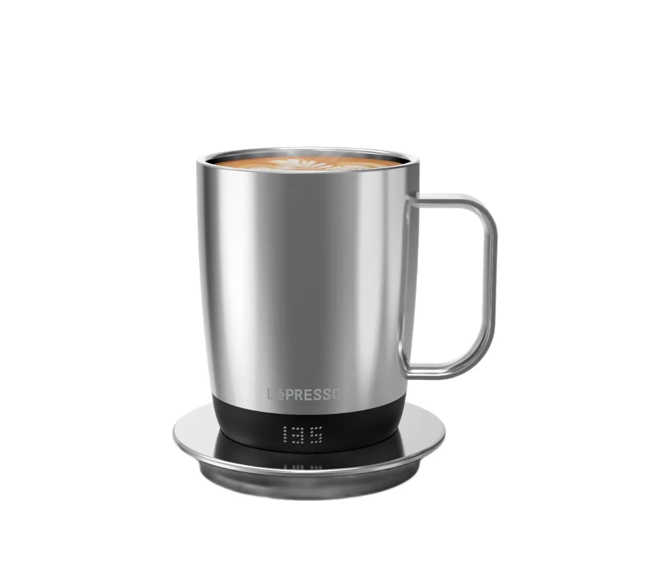 Lepresso Aurelio Ceramic Mug with Temperature Control Base 1 Lepresso Aurelio Ceramic Mug with Temperature Control Base 1