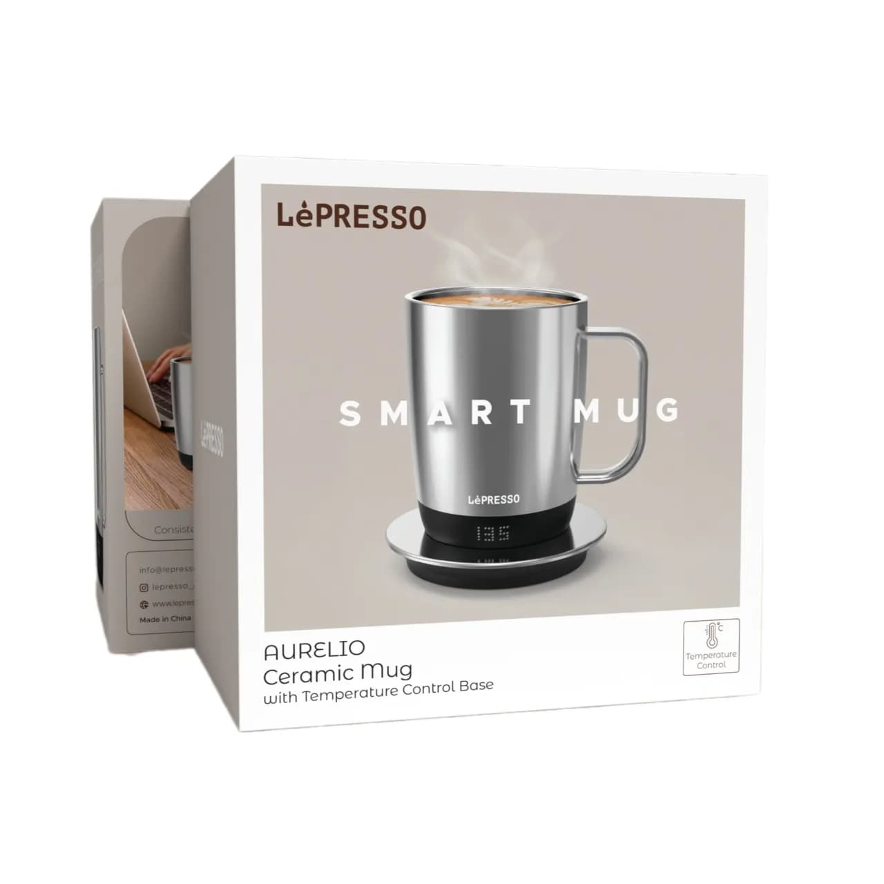 Lepresso Aurelio Ceramic Mug with Temperature Control Base 3