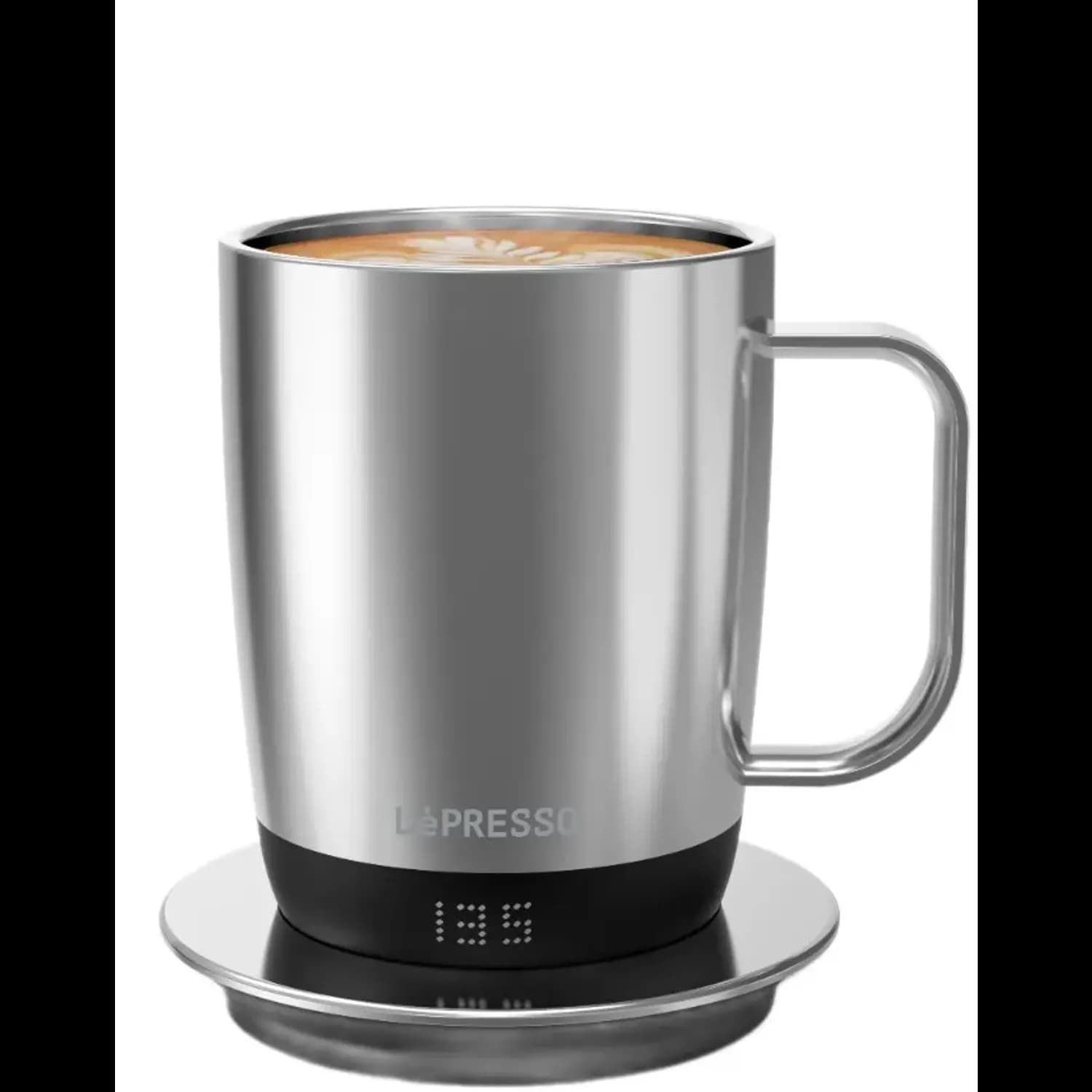 LePresso Smart Ceramic Mug AURELIO - Temperature Control, Rose Gold — Silver 1 LePresso Smart Ceramic Mug AURELIO - Temperature Control, Rose Gold — Silver 1