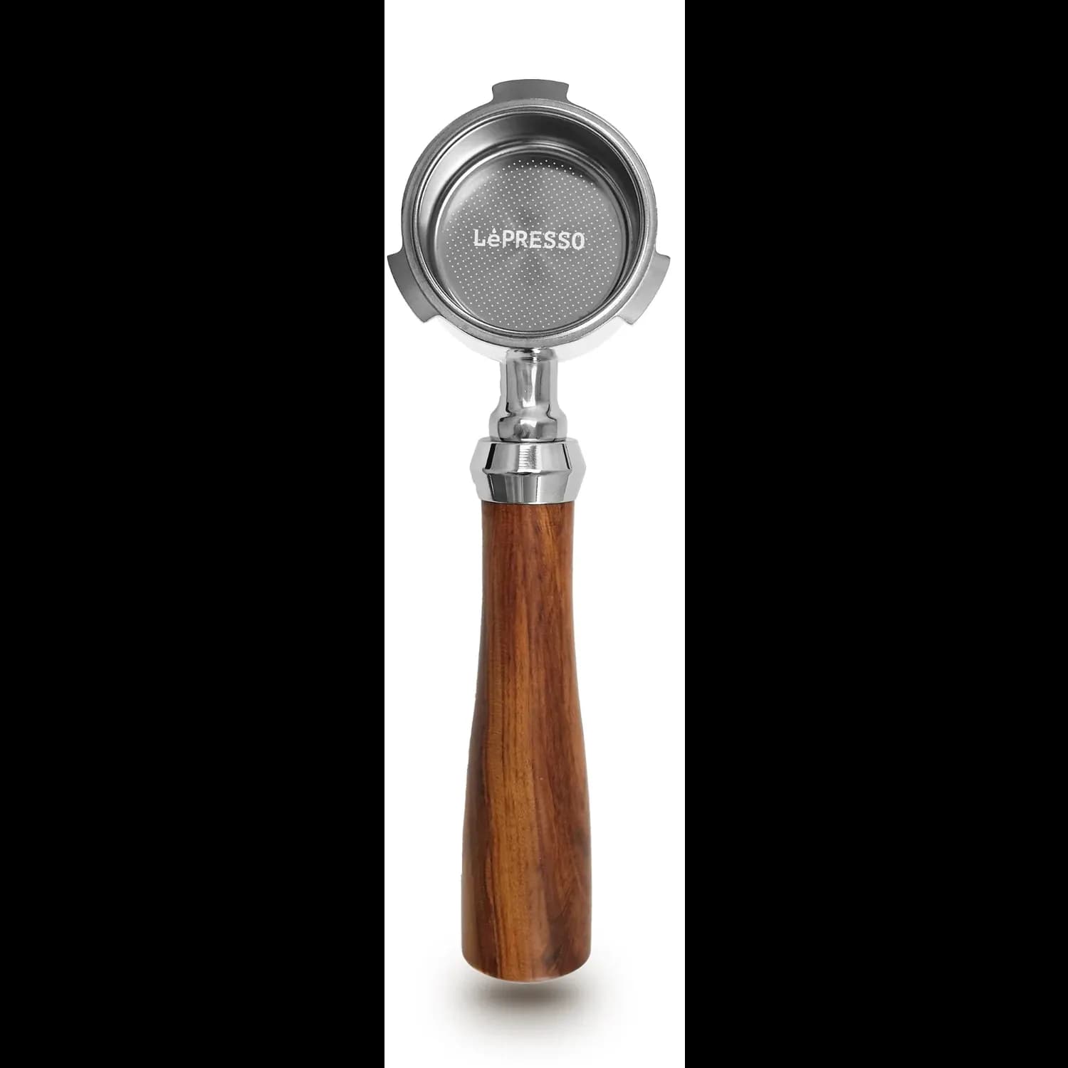 LePresso Bottomless Portafilter LPCFFBP0013 - 51mm Stainless Steel & Wood, Brown 1 LePresso Bottomless Portafilter LPCFFBP0013 - 51mm Stainless Steel & Wood, Brown 1